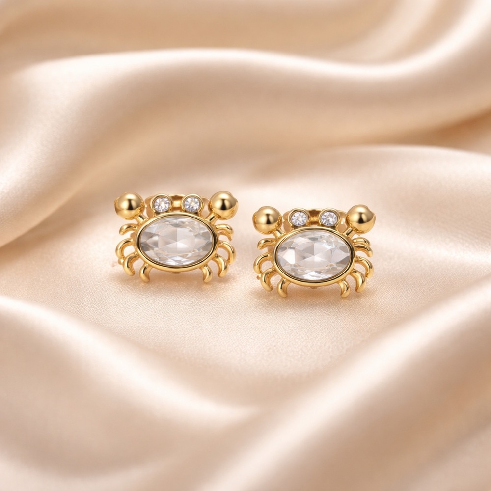 Elegant crabs earrings